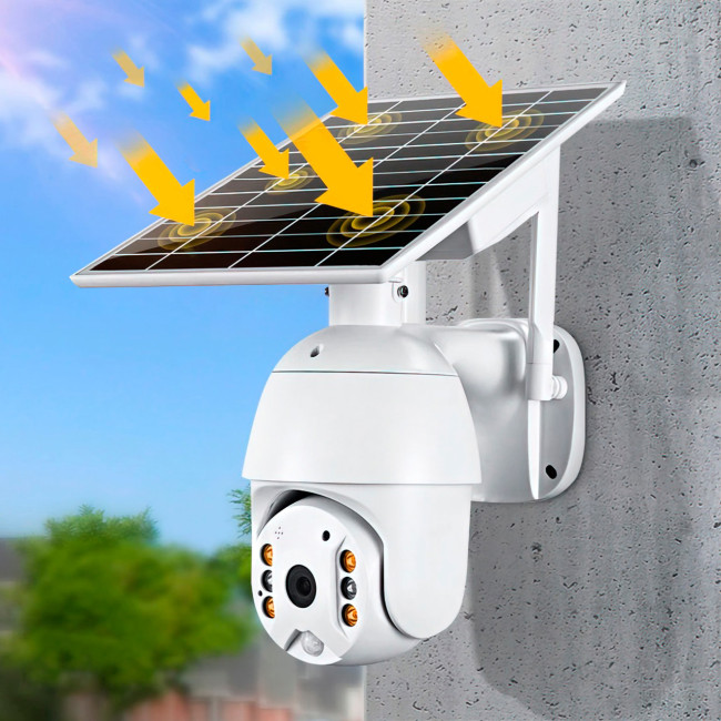 Беспроводная камера видеонаблюдения XF-DC06-F SIM WiFi/4G на солнечной батарее Full HD