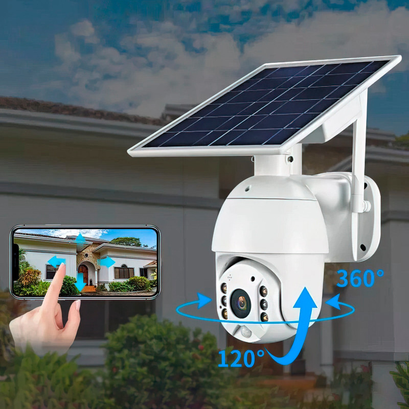 Беспроводная камера видеонаблюдения XF-DC06-F SIM WiFi/4G на солнечной батарее Full HD фото - 7