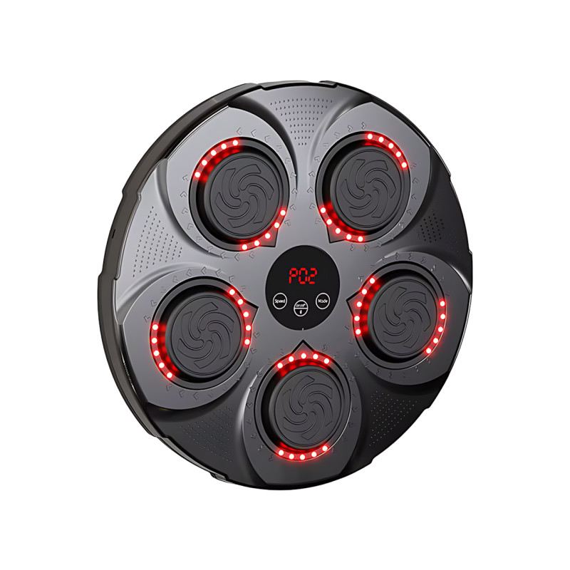 Настенный боксерский тренажер Intelligent Music Boxing Target, 9 режимов, музыка, RGB-подсветка, счетчик фото - 2