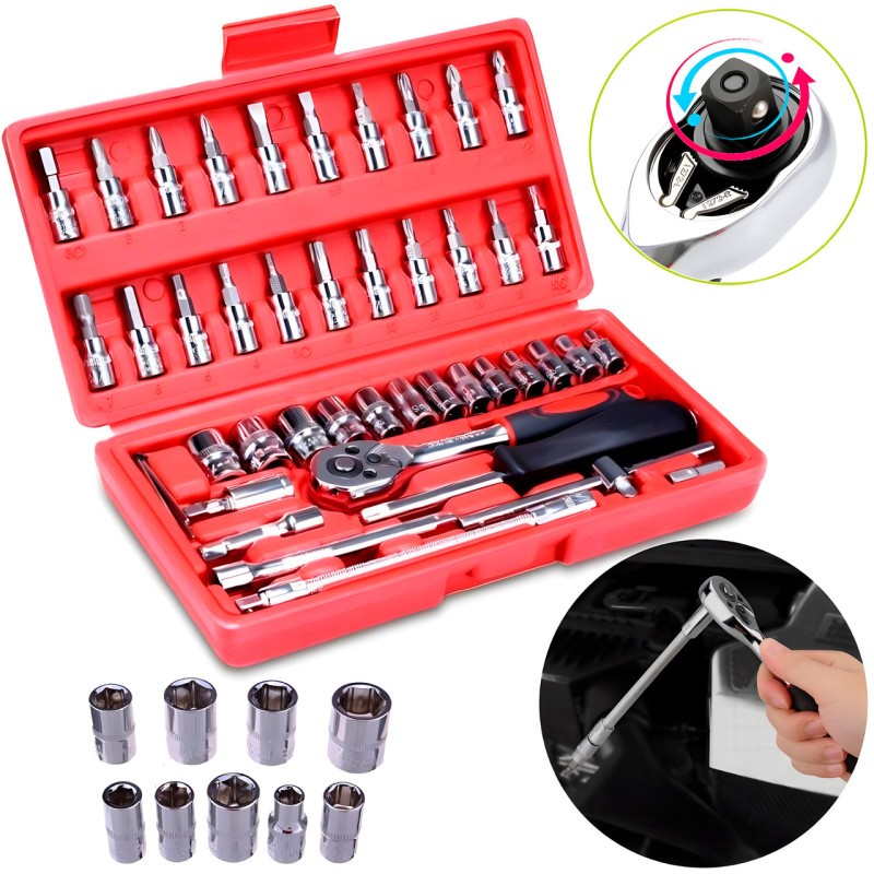 Набір інструментів Piece Tool Set 46 предметів в ударостійкому кейсі фото - 4