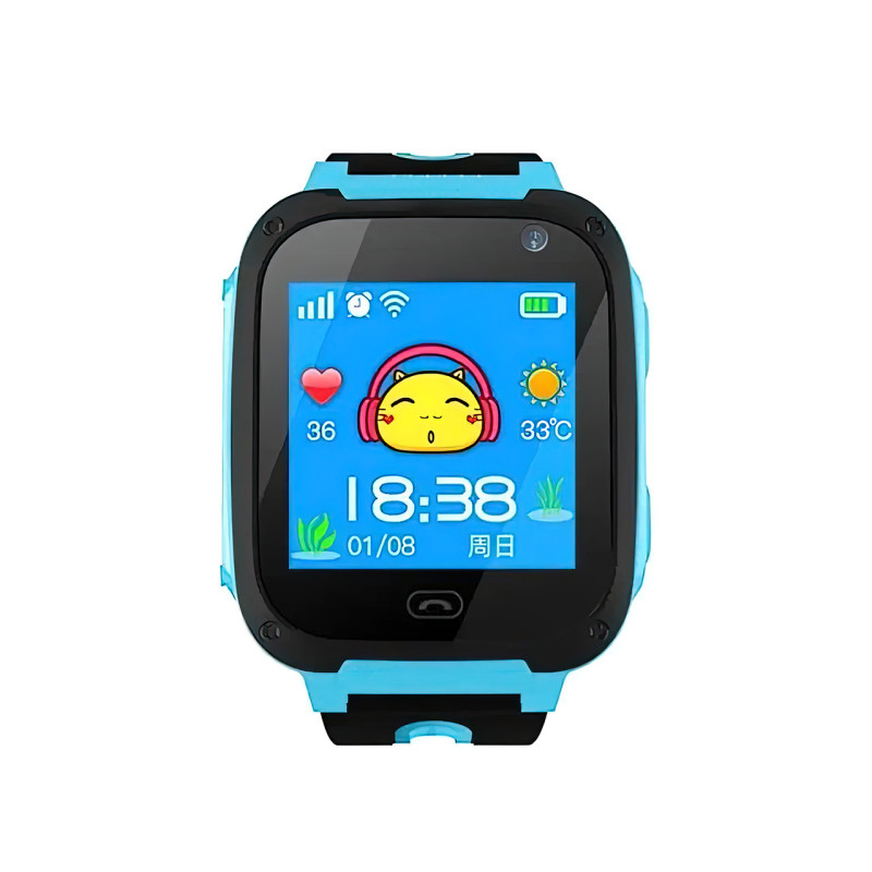 Дитячий розумний годинник Smart Watch F2 з GPS і Sim картою Блакитний фото - 3