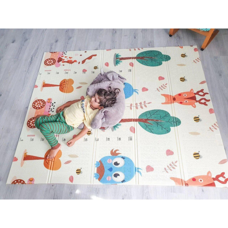Вспененный детский развивающий коврик XPE Children GO 180*120 , двусторонний, с текстурным покрытием фото - 6