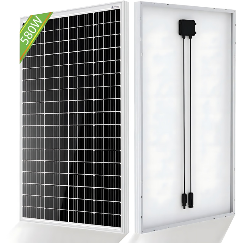 Солнечная панель Wimpex WX-58000 580W, 51.02V, 11.46A – монокристаллический модуль, 227×113×3.0 см фото - 4