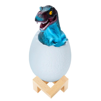 Дитячий світильник SUNROZ 3D Dinosaur Lamp "Динозаврик у яйці" з пультом ДК