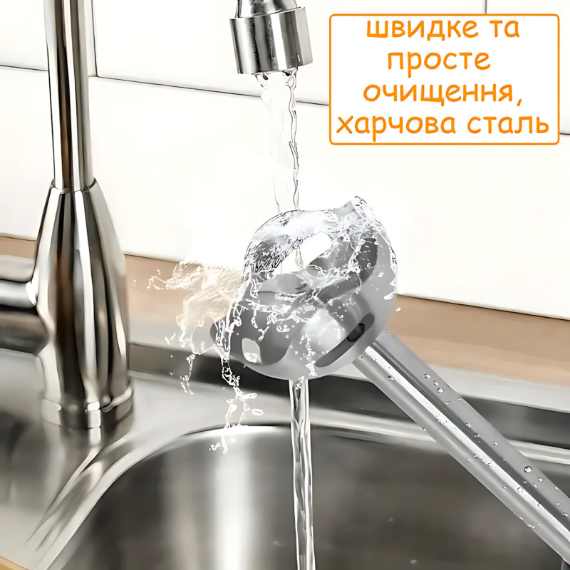 Ручной погружной блендер с чашей 700 мл Domotec MS-5102, 400 Вт, нержавеющая сталь, 2 скорости, пластиковый корпус фото - 8