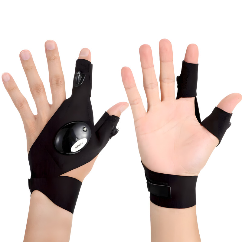 Перчатка со встроенным фонариком Glove Light перчатки с фонариком фото - 5