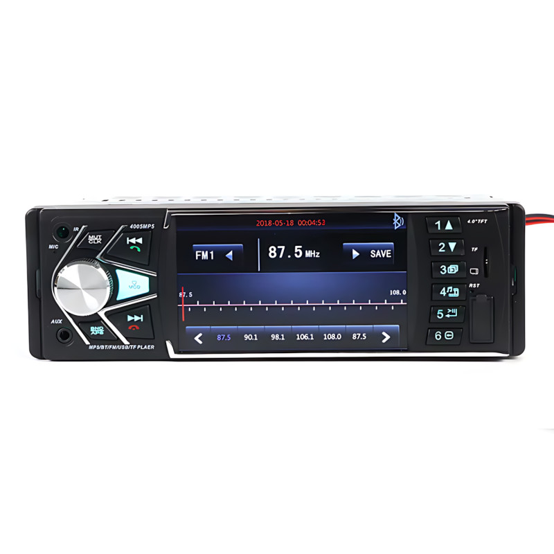 Автомагнітола MP5 4038 з екраном 4.1" TFT HD, підтримкою відео та FM-тюнером фото - 2