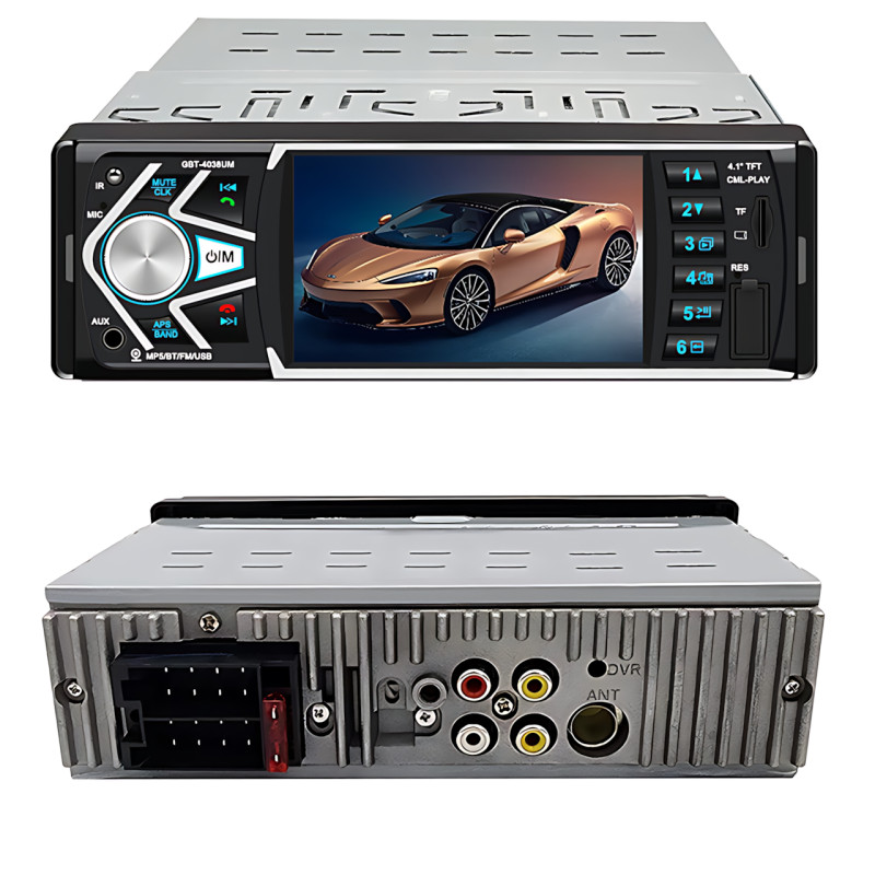 Автомагнітола MP5 4038 з екраном 4.1" TFT HD, підтримкою відео та FM-тюнером фото - 5