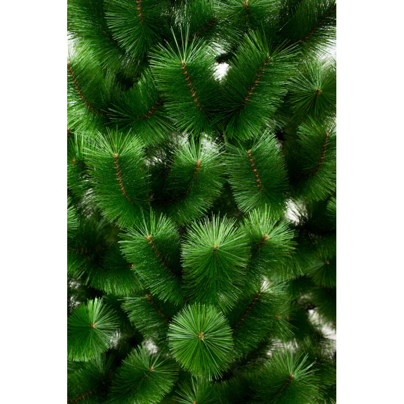 Большая искусственная сосна 2,5 метра высота МИКС зеленая. Рождественская ПВХ сосна 250см фото - 1
