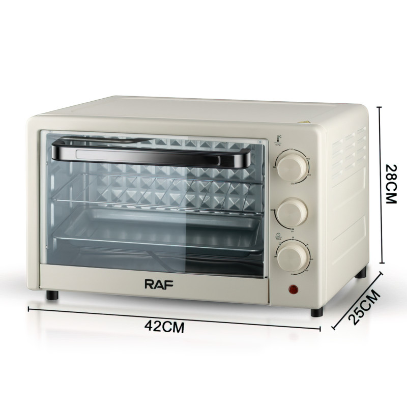 Електрична духовка RAF R.5306W, 22 л, 1200 Вт, до 250 градусів, з таймером 60 хвилин фото - 10