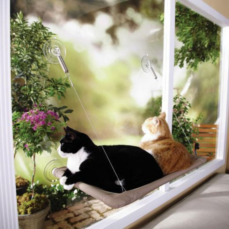 Лежанка оконная для кошки Sunny Seat Window Cat Bed фото - 1