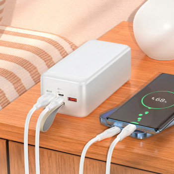 Power bank HOCO J111C зі швидким заряджанням, портативний зарядний пристрій PD30W, 40000mAh Білий