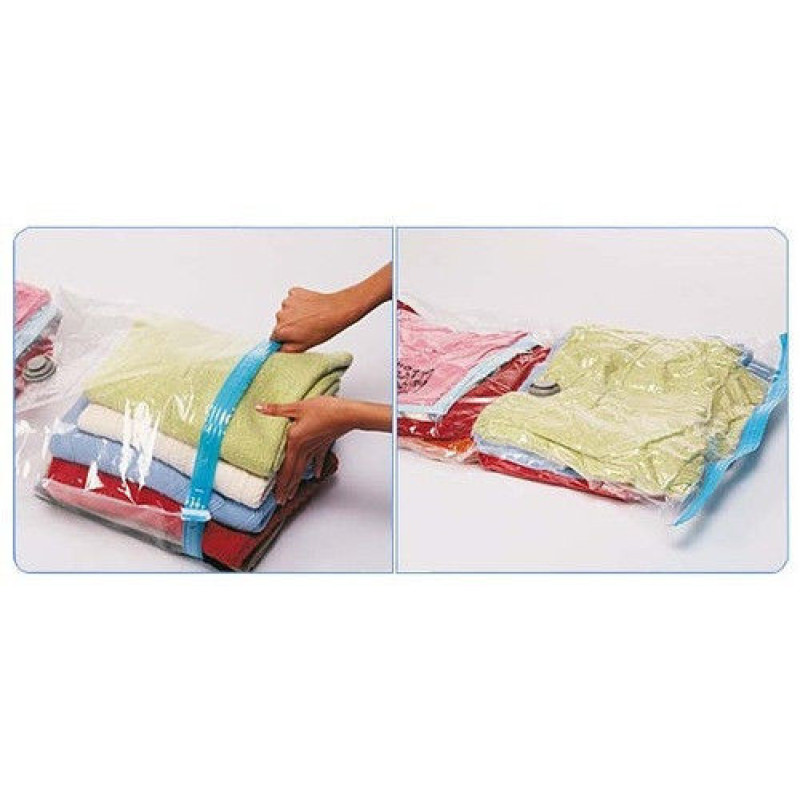 Вакуумный пакет для хранения Vacuum Bag, 60*80 см, с клапаном, прозрачный фото - 2