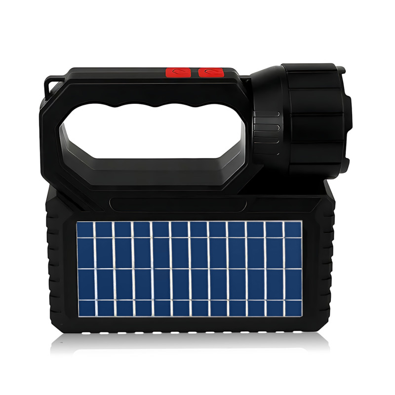 Сонячна зарядна станція OK-718S-A з LED+COB ліхтарем 10 Вт, PowerBank, сонячна панель, 3 виносні лампи, акумуляторна ручна фото - 3