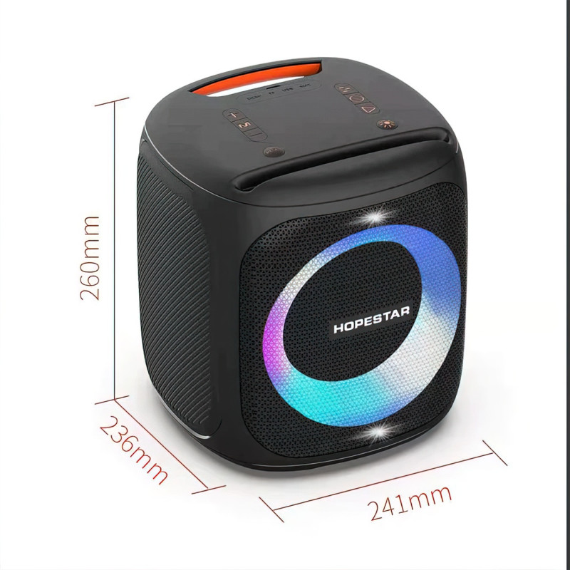 Портативная bluetooth колонка HOPESTAR Party 100, 10000мАч, 50Вт Зеленый фото - 9