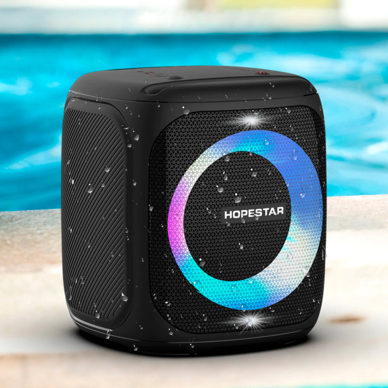 Портативная bluetooth колонка HOPESTAR Party 100, 10000мАч, 50Вт Зеленый фото - 3