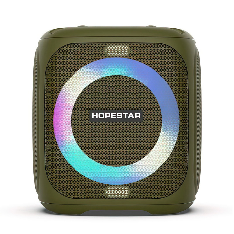 Портативная bluetooth колонка HOPESTAR Party 100, 10000мАч, 50Вт Зеленый фото - 2