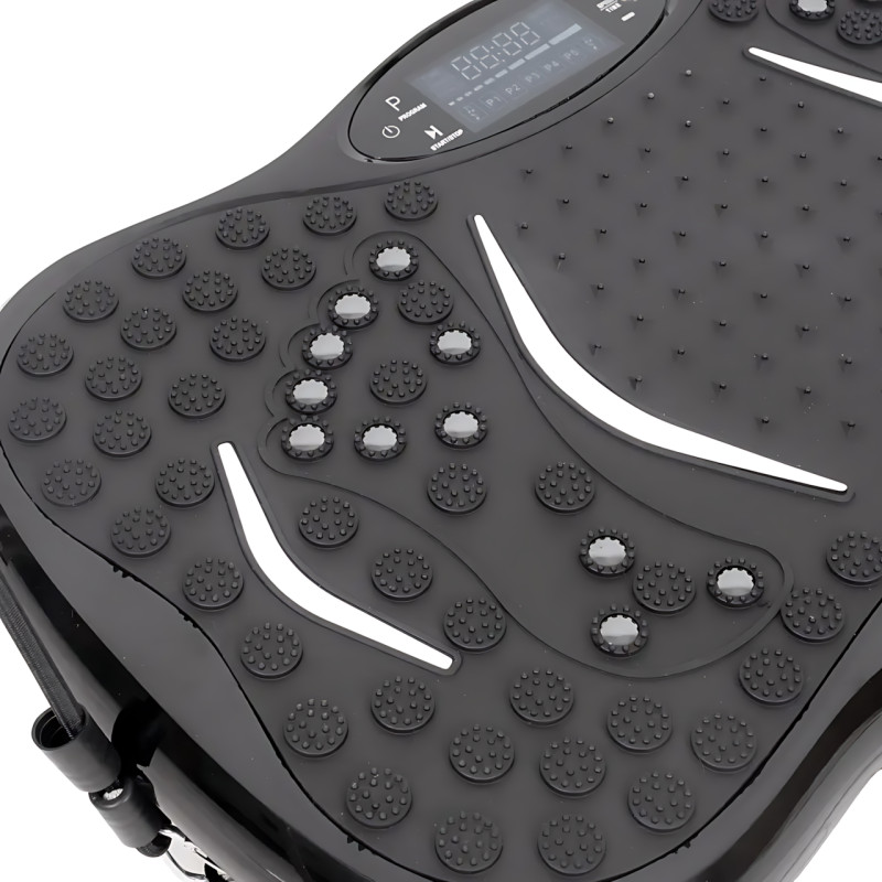 Виброплатформа для похудения с LED-дисплеем и Bluetooth, до 150 кг, 99 уровней, с эспандерами и петлями, фитнес-платформа для дома фото - 4 Виброплатформа для похудения с LED-дисплеем и Bluetooth, до 150 кг, 99 уровней, с эспандерами и петлями, фитнес-платформа для дома фото - 4