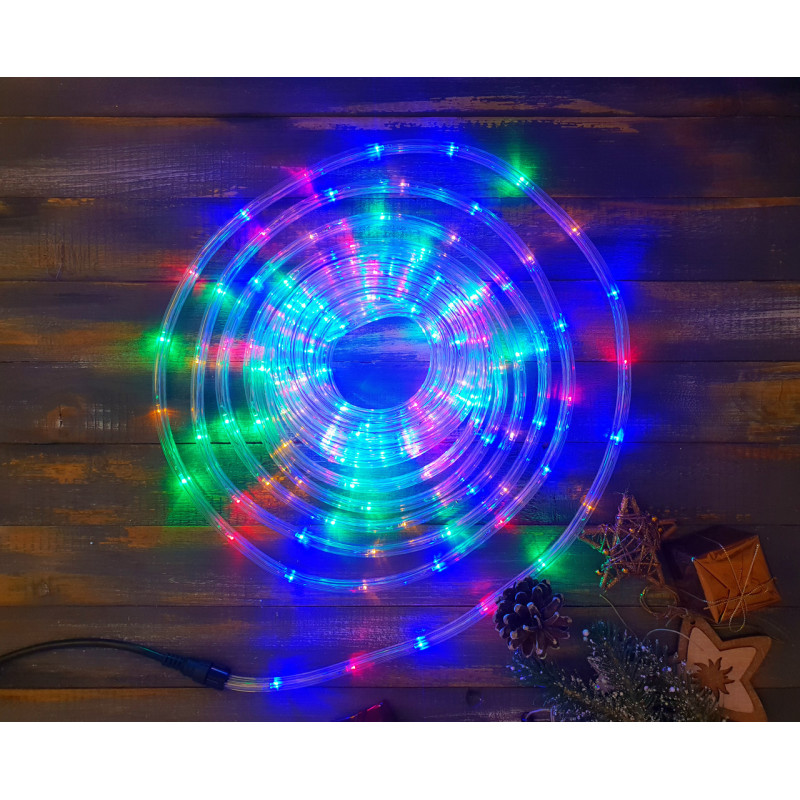 Гирлянда 10 метров уличная в силиконовом шланге Infinilite pro RGB , дюралайт, разноцветный фото - 2