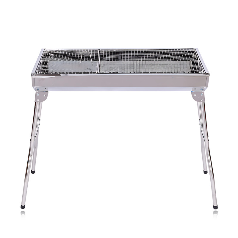 Складной гриль мангал BBQ GP-4272 из нержавеющей стали на 10 шампуров, 73 х 34 х 69 см фото - 2