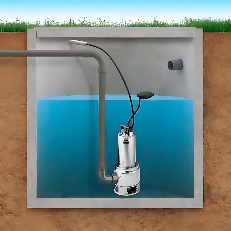 Водяной насос UKС WQ15-15-1.5 (арт. 9181) &mdash; 5 л.с., 3750 Вт, напор 20 м, производительность до 20 000 л/мин фото - 7