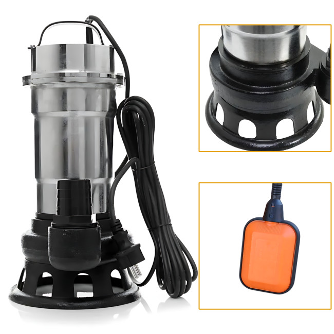 Водяной насос UKС WQ15-15-1.5 (арт. 9181) &mdash; 5 л.с., 3750 Вт, напор 20 м, производительность до 20 000 л/мин