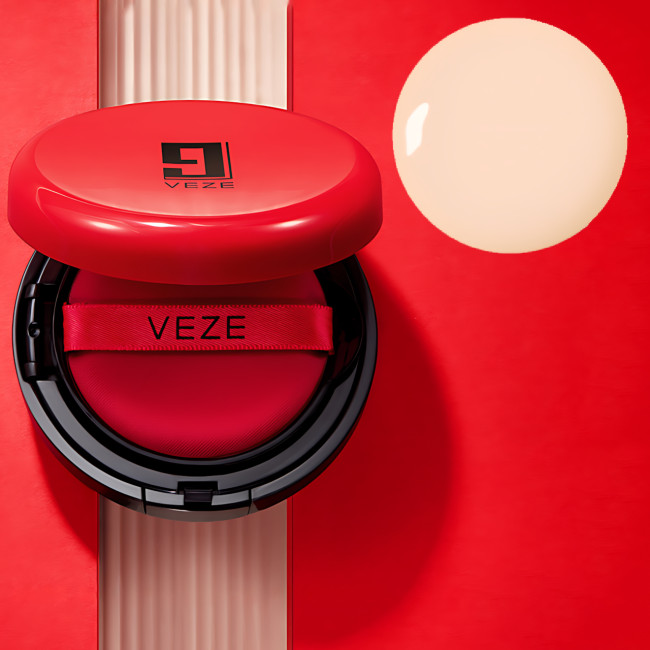 Кушон Veze Beautiful ВВ Cream, тональный bb - крем кушон для лица 15 мл, защита от солнца SPF50, бежевый Светлый бежевый