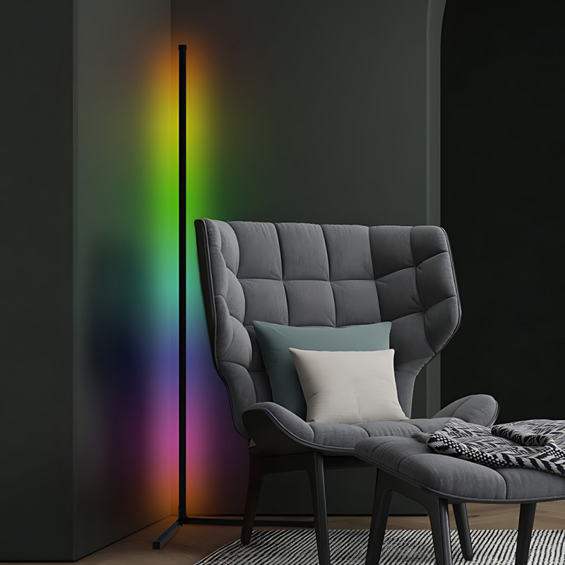 Напольная LED-лампа, угловой умный USB светильник с RGB-подсветкой, пультом управления,  APP фото - 8