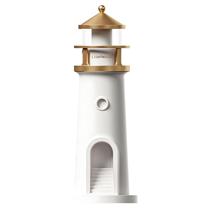 Музыкальный ночник-проектор «Маяк Lunara Lighthouse» MG-AD8 с проекцией луны, Bluetooth-колонкой, пультом ДУ фото - 2