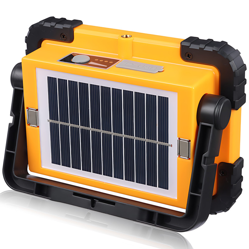 Прожектор акумуляторний BL JN-883 із сонячною панеллю, LED 5 Вт, 6500 K, IP65, USB-зарядка, Power Bank, автономний прожектор фото - 7