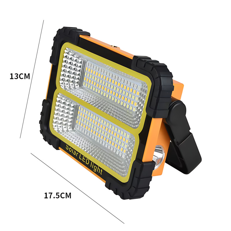 Прожектор акумуляторний BL JN-883 із сонячною панеллю, LED 5 Вт, 6500 K, IP65, USB-зарядка, Power Bank, автономний прожектор фото - 10