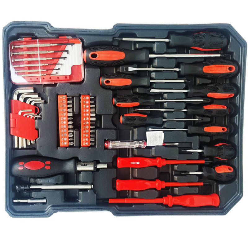 Большой набор инструментов 399 pcs  от Swiss Craft International PL-399ТLG, в чемодане, с колесами фото - 5