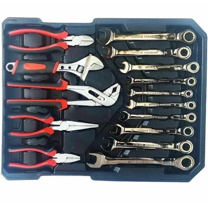 Большой набор инструментов 399 pcs  от Swiss Craft International PL-399ТLG, в чемодане, с колесами фото - 3