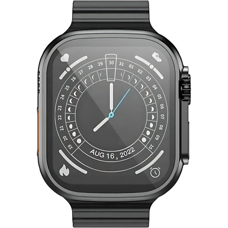 Смарт-часы XO M10 Ultra 9th 2.01&Prime; IPS, Bluetooth-звонки, беспроводная зарядка, BT 5.0, влагозащита, 210 мАч, Android/iOS, черные фото - 4