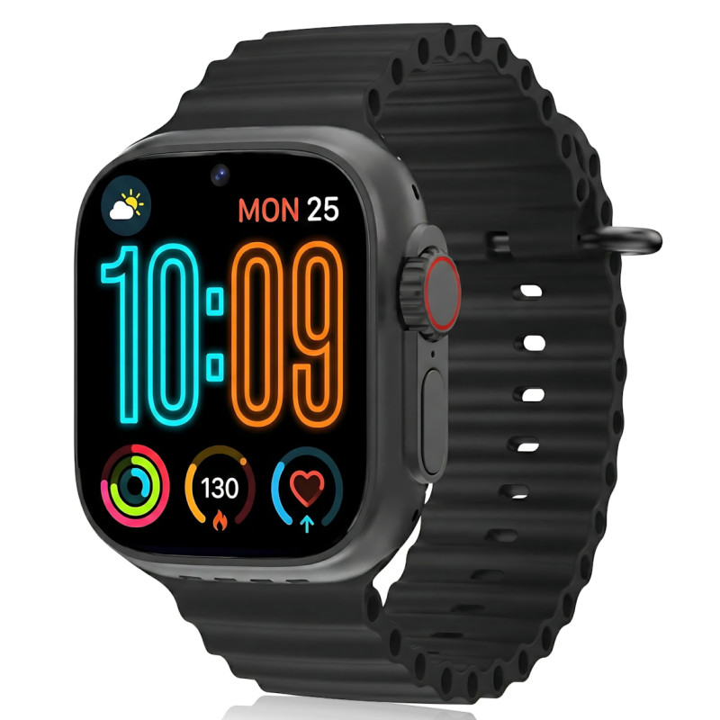 Смарт-часы XO M10 Ultra 9th 2.01&Prime; IPS, Bluetooth-звонки, беспроводная зарядка, BT 5.0, влагозащита, 210 мАч, Android/iOS, черные фото - 8