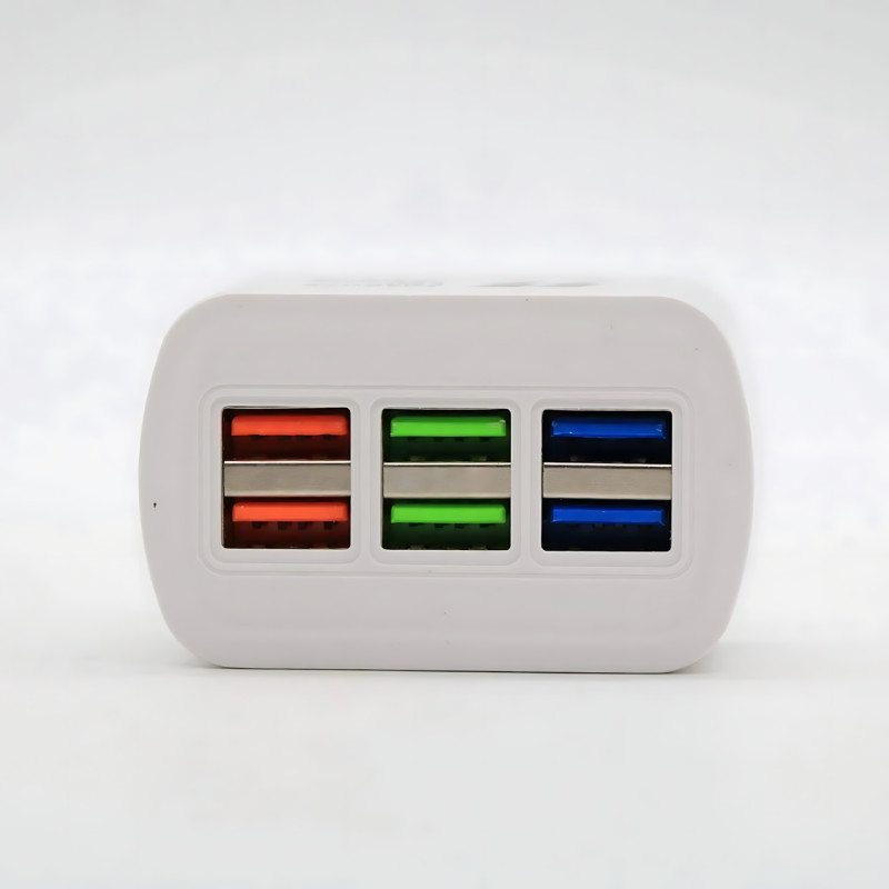 Зарядний пристрій USB на 6 портів, ORIGINAL, максимальний струм на виході 3.1 А, з підтримкою швидкого заряджання фото - 7