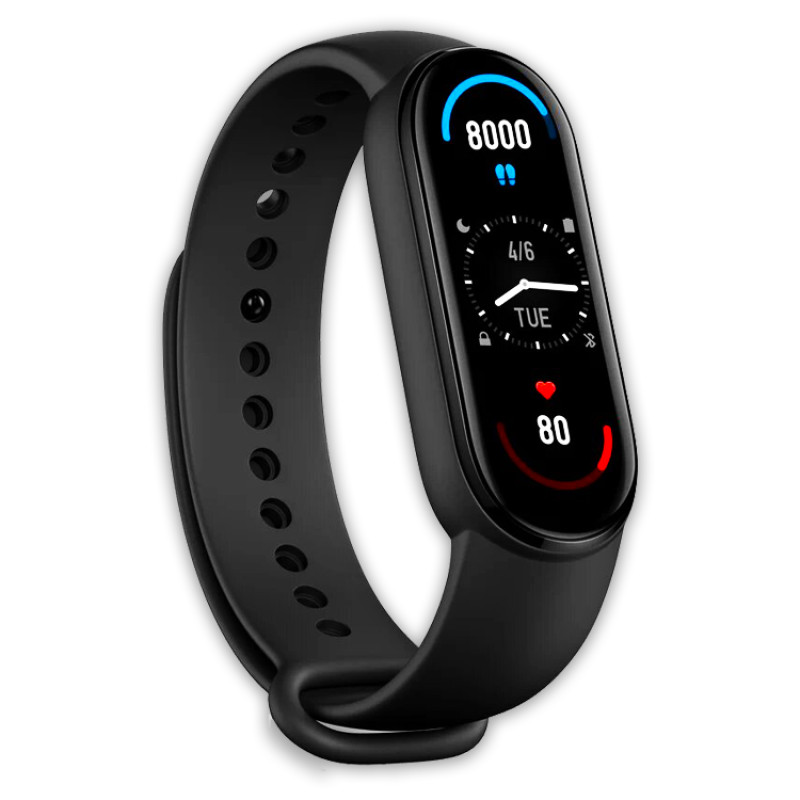 Фитнес-трекер смарт часы Smart Band M6 Black фото - 2