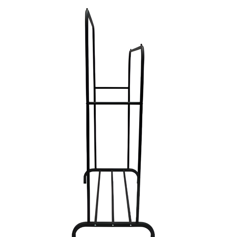 Двойная стойка на колесах - вешалка для одежды Double floor Hanger с полкой для обуви. 143х96х42 см фото - 4