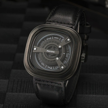 Мужские наручные часы Paidu ударостойкие, WR 20м Чёрный