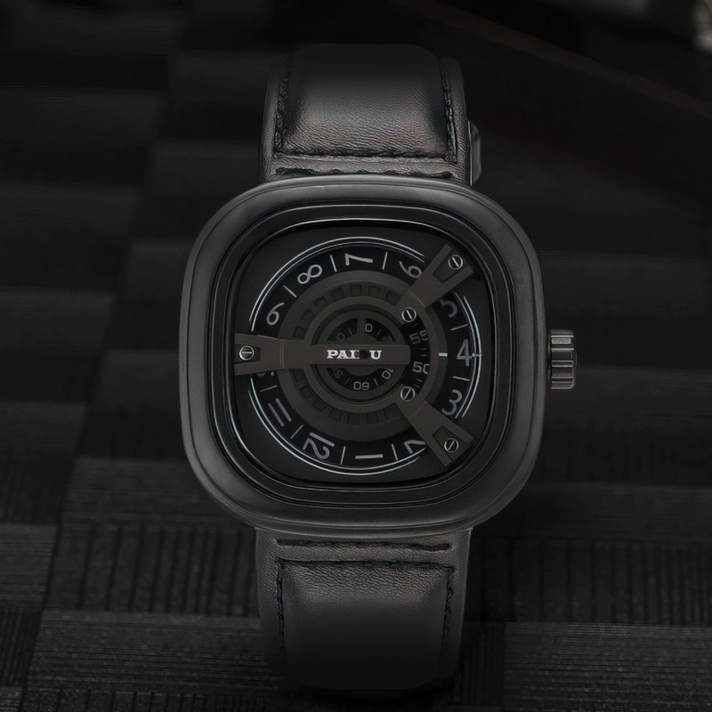 Мужские наручные часы Paidu ударостойкие, WR 20м Чёрный фото - 2