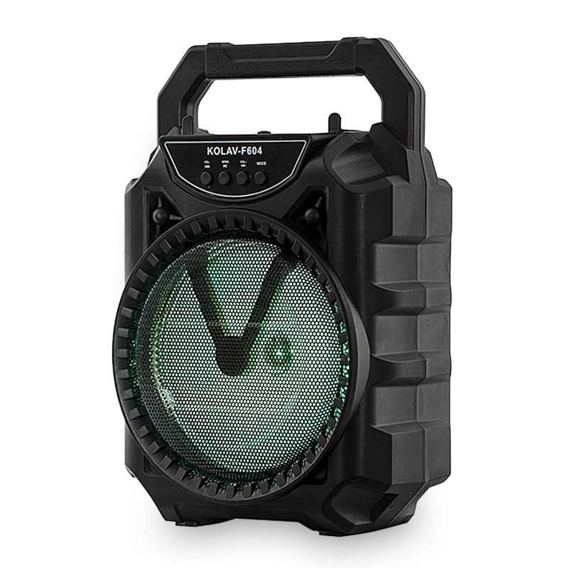 Портативная аккумуляторная колонка KOLAV-F604, 800 мА/ч, 6.5", USB, FM, Bluetooth фото - 2