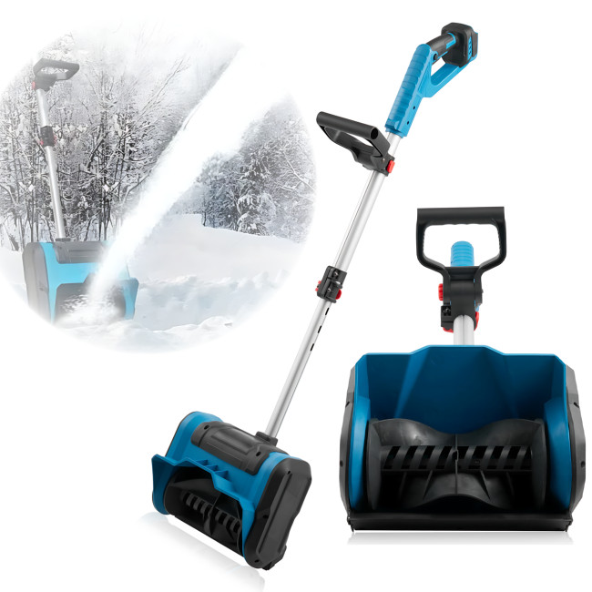 Снегоуборщик аккумуляторный Krafftec 36V 6Ah, 1000 Вт, 2 аккумулятора, ширина захвата 31&ndash;35 см, выброс снега до 4 м, вес 4 кг