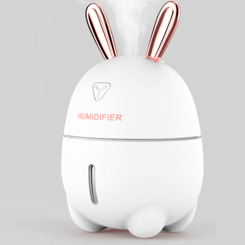 Увлажнитель воздуха с ночником Humidifiers Rabbit, Кролик, работает от USB Розовый фото - 1