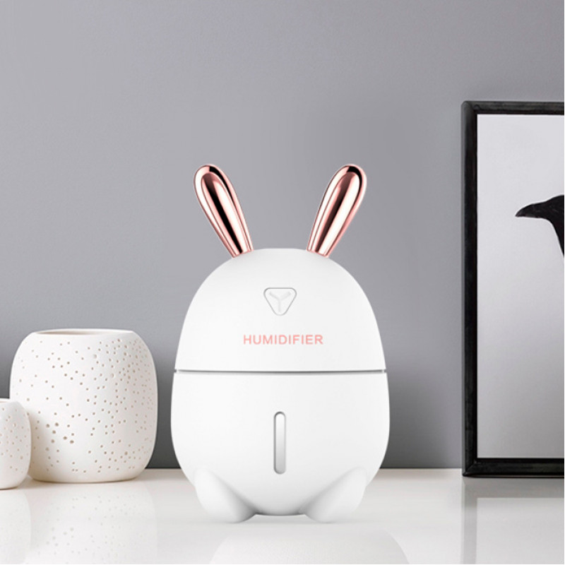 Увлажнитель воздуха с ночником Humidifiers Rabbit, Кролик, работает от USB Розовый фото - 5