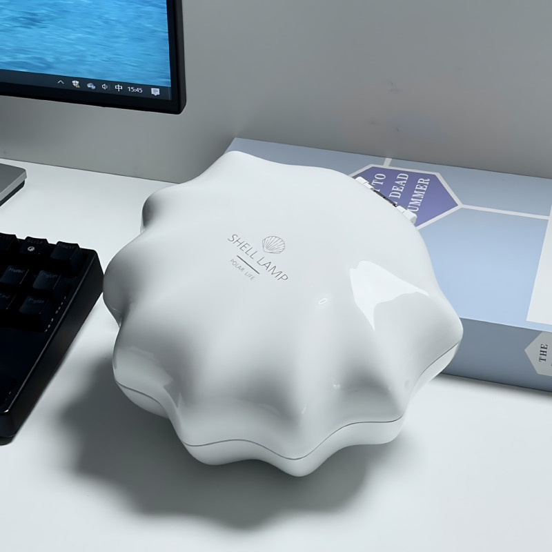 Ночник-проектор северного сияния Z6 &laquo;Ракушка&raquo; с эффектом океанских волн, Bluetooth-колонка, RGB-подсветка, 1000 мАч фото - 3