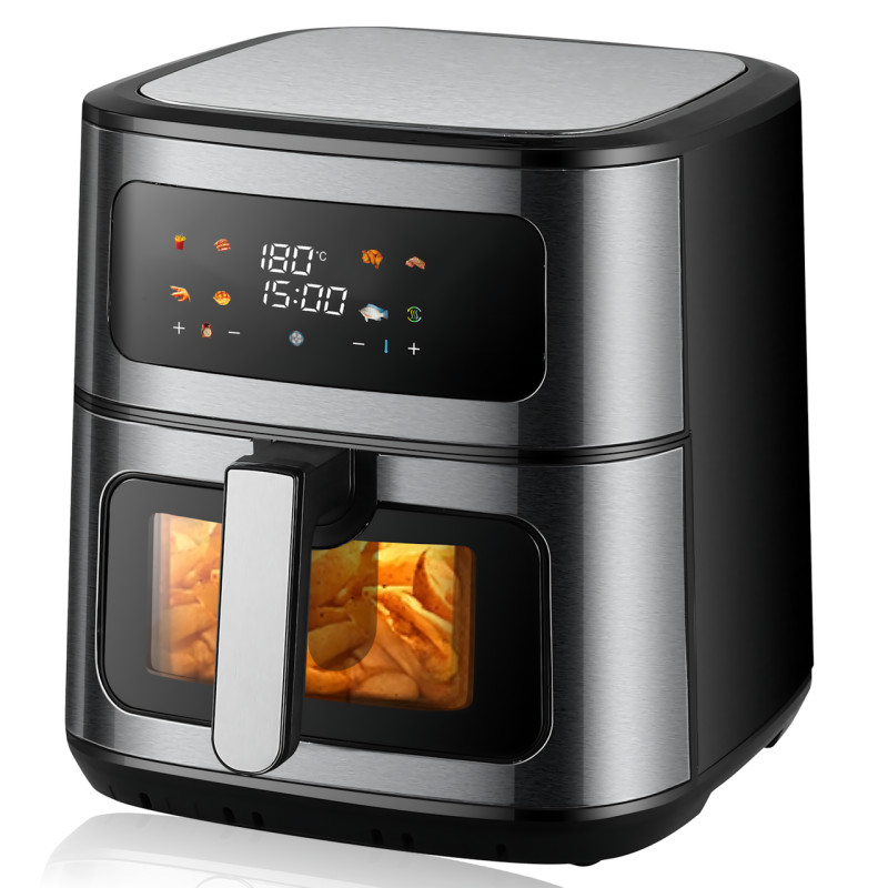 Аэро гриль ZIP LINE TOP XXXL MS-5806DW 12 л 4000 Вт, воздушный гриль, нержавеющая сталь, LED-панель, 8 программ фото - 2