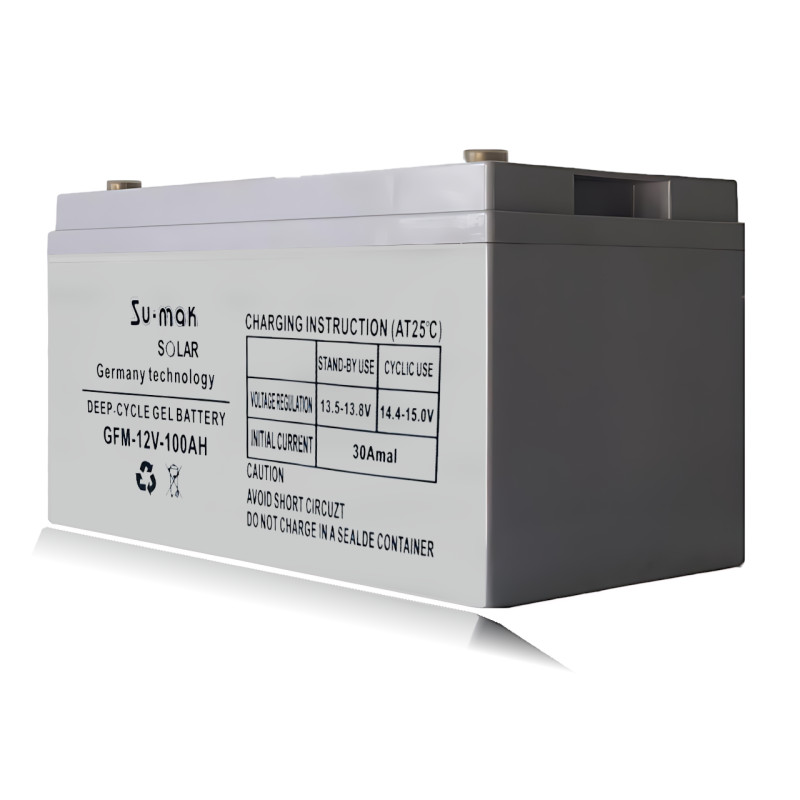 Аккумулятор гелевый SU-MAK GEL Battery 100 Ah 12 V, официальный тяговый акб, для solar панелей GFM100 фото - 4