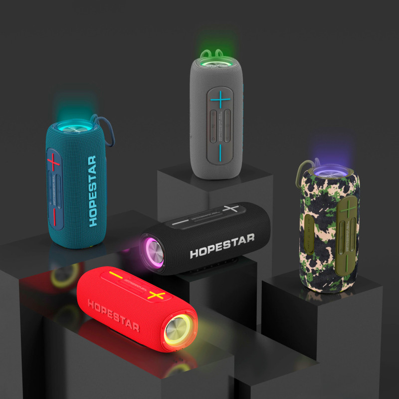 Портативная беспроводная Колонка Hopestar P32, 20w, 3000mAh, Влагозащищенная Ipx 7 Красный фото - 4