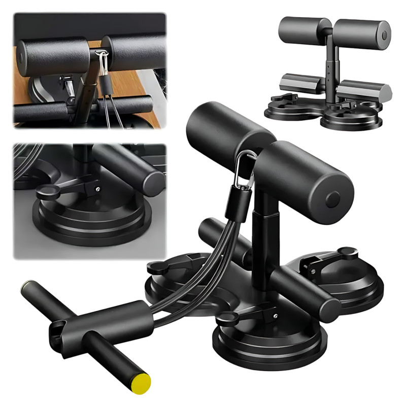 Тренажёр для пресса и силовых упражнений Revol DK-03 с регулировкой высоты и тремя присосками фото - 5