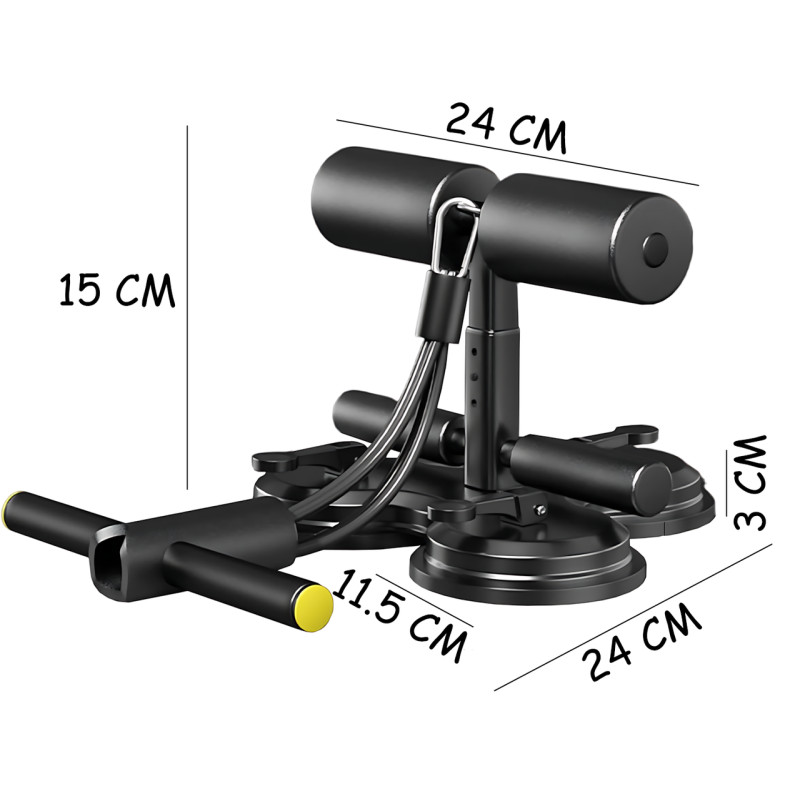 Тренажёр для пресса и силовых упражнений Revol DK-03 с регулировкой высоты и тремя присосками фото - 8